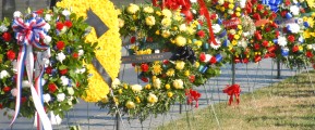 Wreaths at The Wall